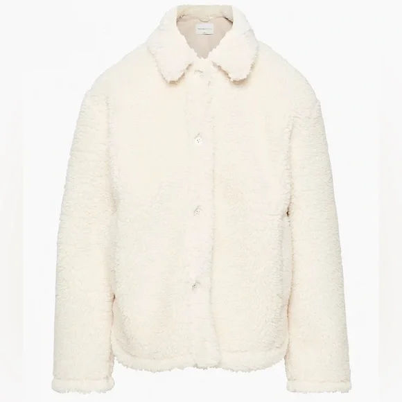Aritzia Babaton Newsroom Sherpa Shirt Jacket - Picture 2 of 7